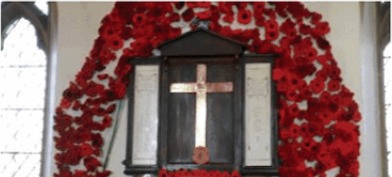 War memorial inside St Mary’s Church, Widford